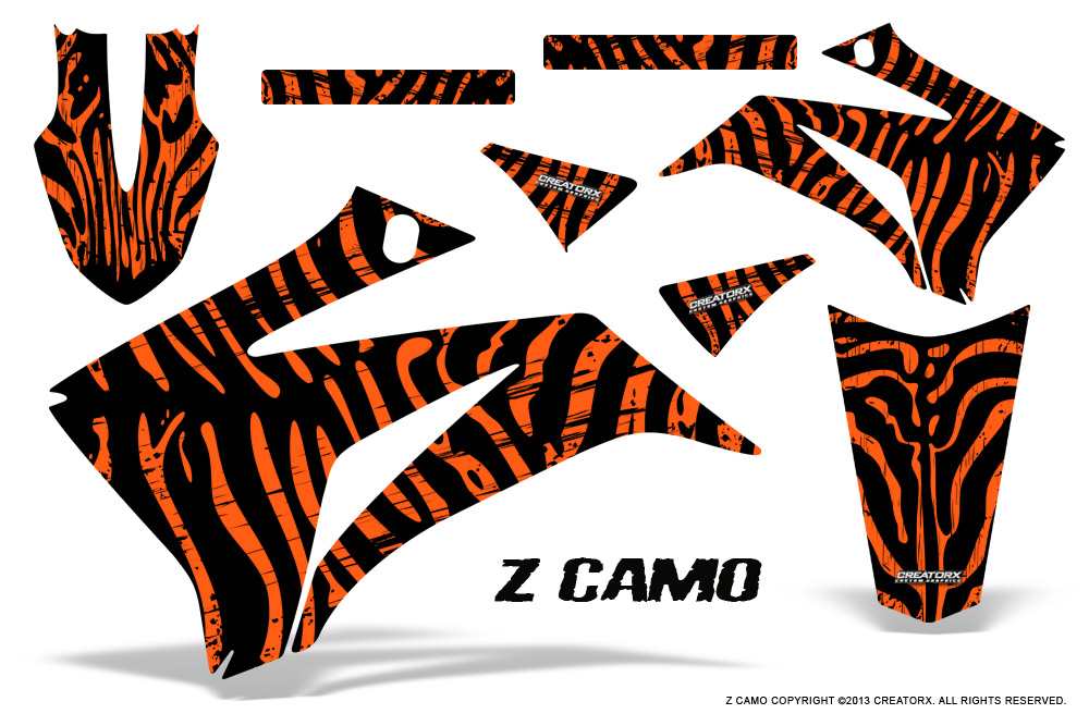 Yamaha TTR 125 08-12 Graphics Kit ZCamo Orange